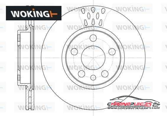 Achat de WOKING D6442.11 Disque de frein pas chères