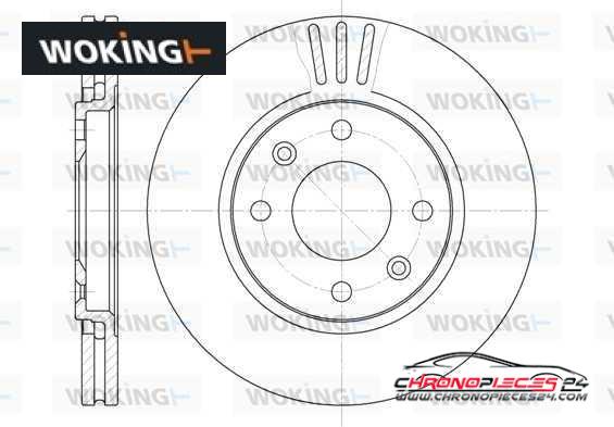 Achat de WOKING D6449.10 Disque de frein pas chères