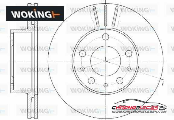 Achat de WOKING D6476.10 Disque de frein pas chères