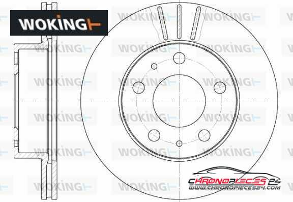 Achat de WOKING D6504.10 Disque de frein pas chères