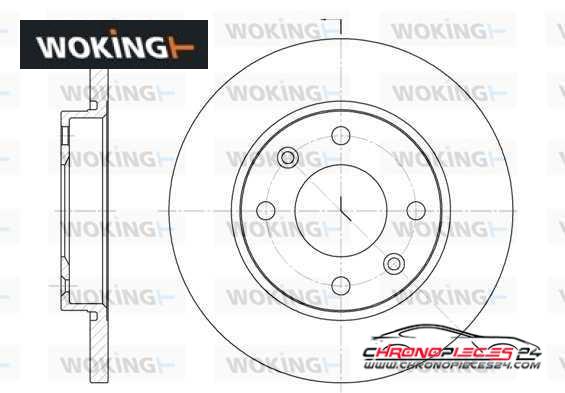 Achat de WOKING D6535.00 Disque de frein pas chères