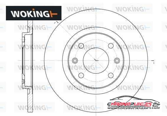 Achat de WOKING D6536.00 Disque de frein pas chères