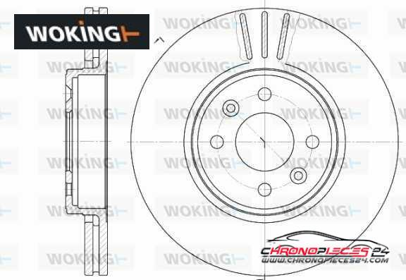 Achat de WOKING D6583.10 Disque de frein pas chères