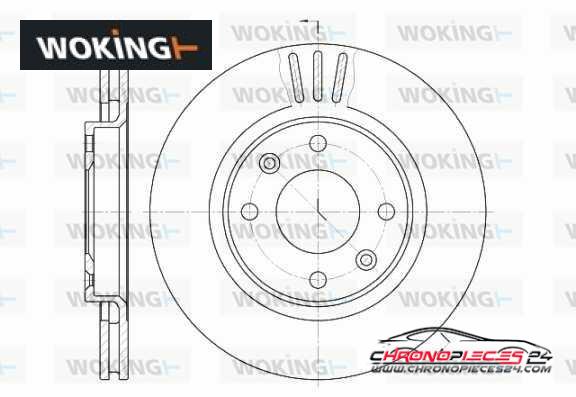 Achat de WOKING D6603.10 Disque de frein pas chères