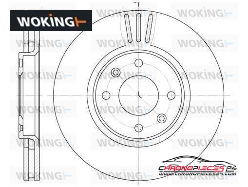 Achat de WOKING D6604.10 Disque de frein pas chères