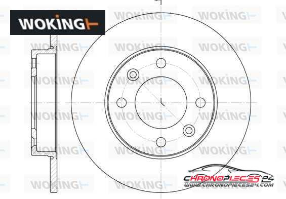 Achat de WOKING D6630.00 Disque de frein pas chères