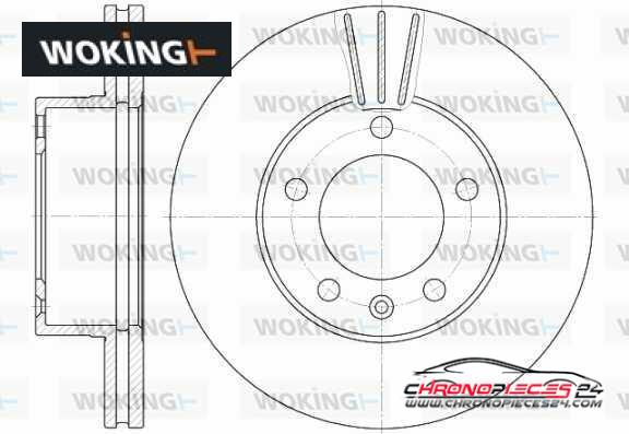 Achat de WOKING D6643.10 Disque de frein pas chères