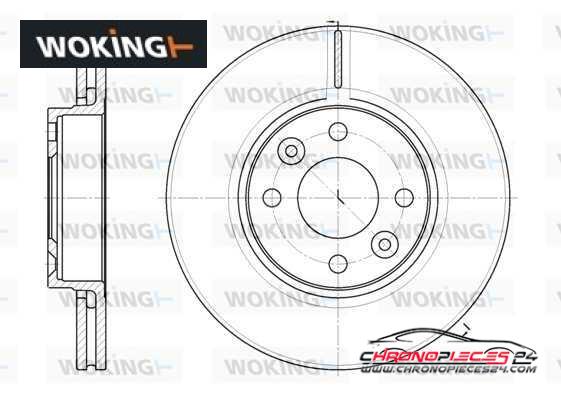 Achat de WOKING D6683.10 Disque de frein pas chères