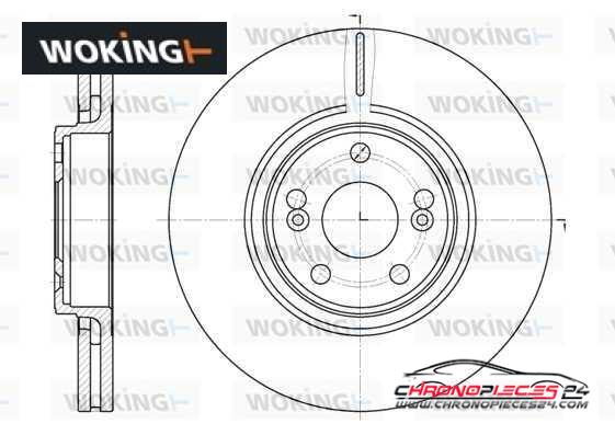 Achat de WOKING D6694.10 Disque de frein pas chères