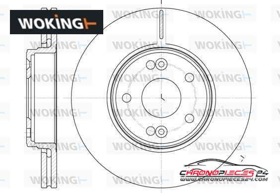 Achat de WOKING D6697.10 Disque de frein pas chères