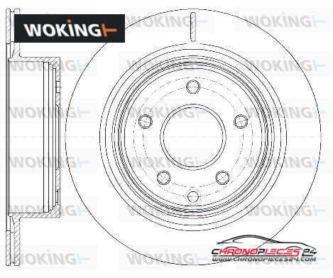 Achat de WOKING D6998.10 Disque de frein pas chères