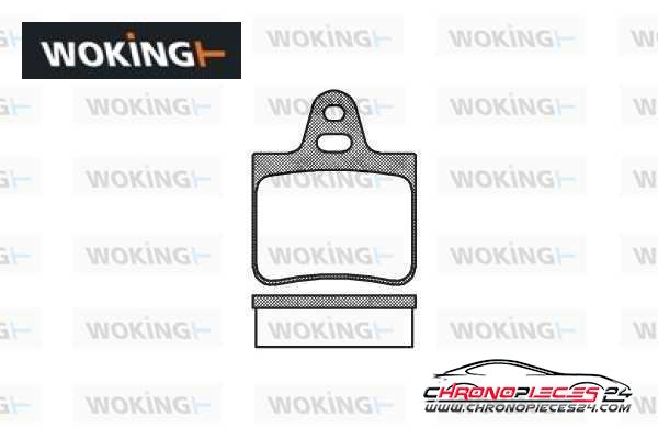 Achat de WOKING P0023.00 Kit de plaquettes de frein, frein à disque pas chères