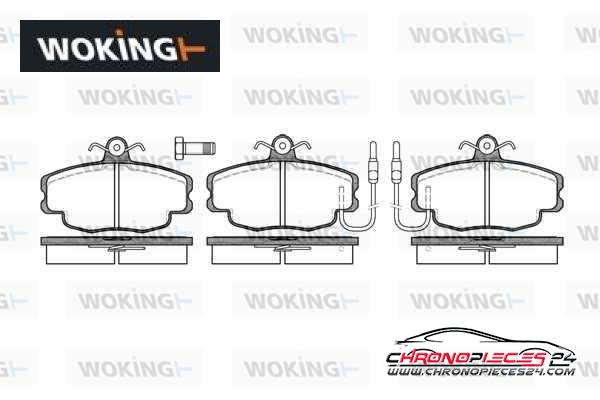 Achat de WOKING P0413.02 Kit de plaquettes de frein, frein à disque pas chères