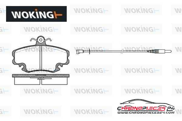 Achat de WOKING P0413.32 Kit de plaquettes de frein, frein à disque pas chères