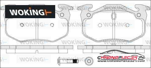 Achat de WOKING P0443.70 Kit de plaquettes de frein, frein à disque pas chères