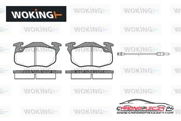 Achat de WOKING P0923.12 Kit de plaquettes de frein, frein à disque pas chères