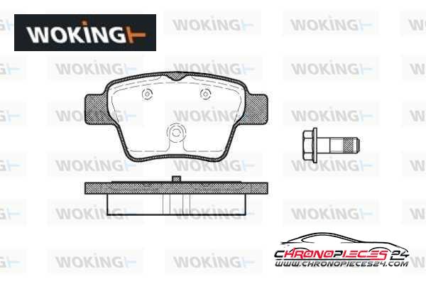 Achat de WOKING P10383.00 Kit de plaquettes de frein, frein à disque pas chères