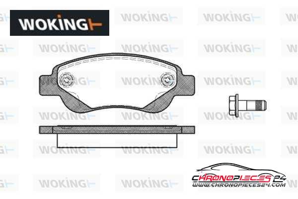 Achat de WOKING P10773.00 Kit de plaquettes de frein, frein à disque pas chères