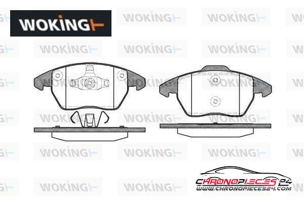 Achat de WOKING P11303.10 Kit de plaquettes de frein, frein à disque pas chères