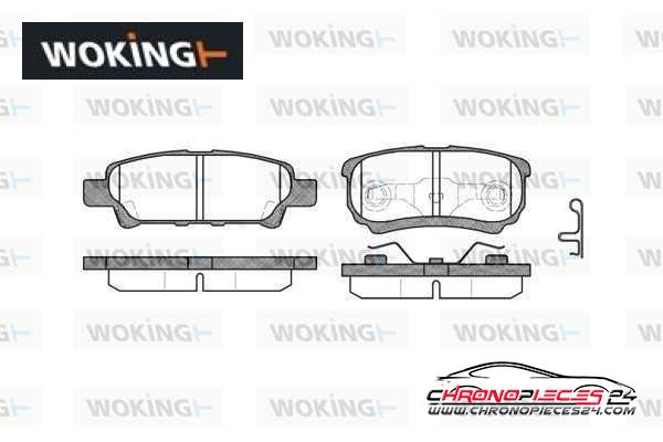 Achat de WOKING P11513.02 Kit de plaquettes de frein, frein à disque pas chères