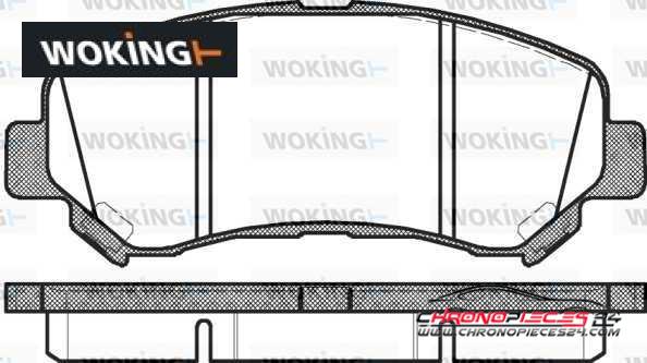 Achat de WOKING P12183.00 Kit de plaquettes de frein, frein à disque pas chères