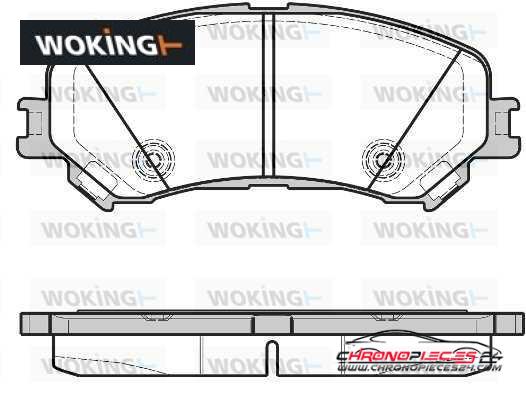 Achat de WOKING P12183.20 Kit de plaquettes de frein, frein à disque pas chères