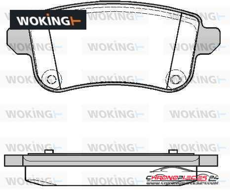 Achat de WOKING P12873.10 Kit de plaquettes de frein, frein à disque pas chères