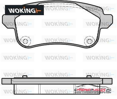 Achat de WOKING P12873.30 Kit de plaquettes de frein, frein à disque pas chères