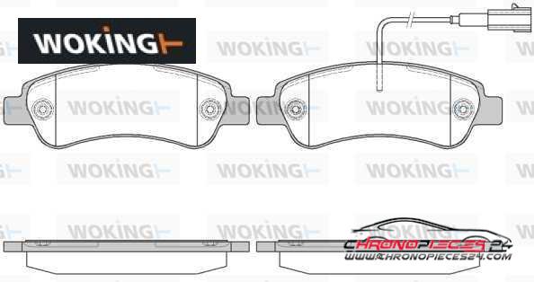 Achat de WOKING P13383.02 Kit de plaquettes de frein, frein à disque pas chères