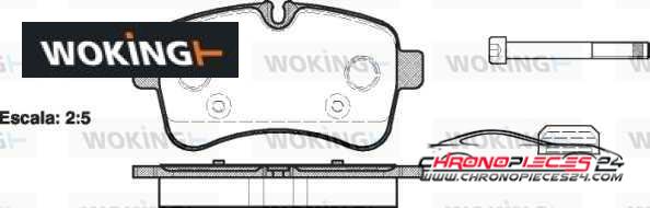 Achat de WOKING P13823.00 Kit de plaquettes de frein, frein à disque pas chères