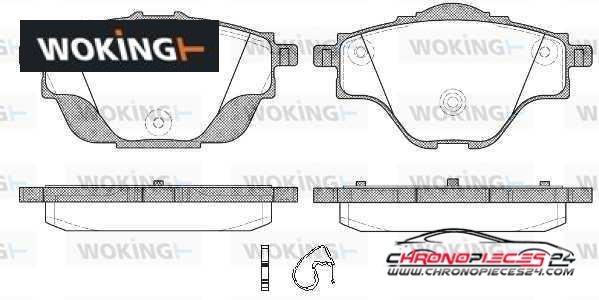 Achat de WOKING P14573.00 Kit de plaquettes de frein, frein à disque pas chères