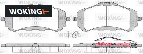 Achat de WOKING P14593.00 Kit de plaquettes de frein, frein à disque pas chères