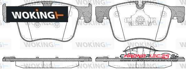 Achat de WOKING P14603.00 Kit de plaquettes de frein, frein à disque pas chères