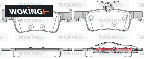 Achat de WOKING P14633.10 Kit de plaquettes de frein, frein à disque pas chères