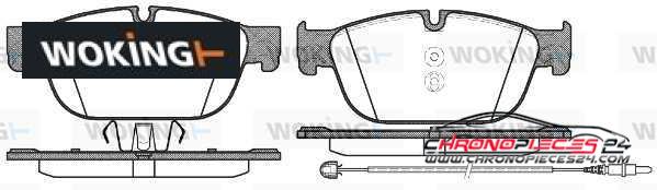 Achat de WOKING P15513.01 Kit de plaquettes de frein, frein à disque pas chères