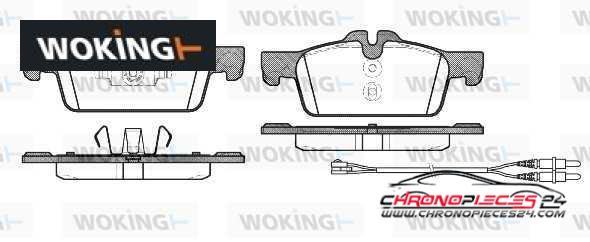 Achat de WOKING P15613.01 Kit de plaquettes de frein, frein à disque pas chères