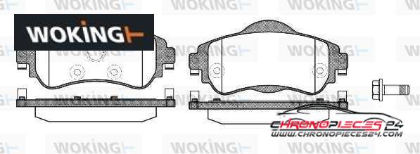 Achat de WOKING P15643.08 Kit de plaquettes de frein, frein à disque pas chères