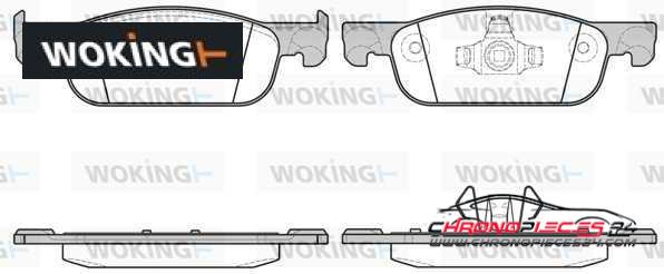 Achat de WOKING P16183.00 Kit de plaquettes de frein, frein à disque pas chères
