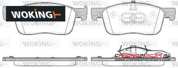 Achat de WOKING P16193.00 Kit de plaquettes de frein, frein à disque pas chères