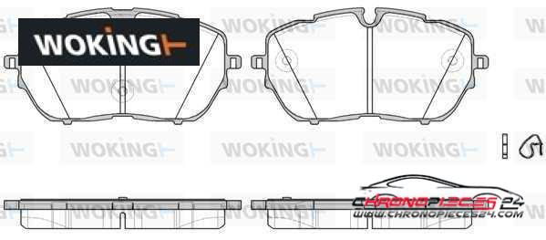 Achat de WOKING P17543.00 Kit de plaquettes de frein, frein à disque pas chères