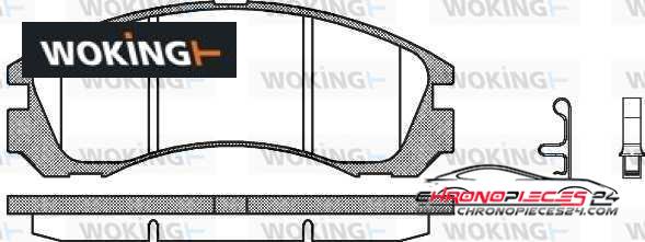 Achat de WOKING P2543.32 Kit de plaquettes de frein, frein à disque pas chères