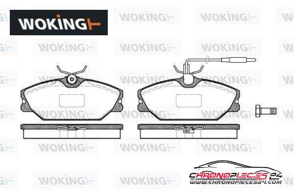 Achat de WOKING P3083.12 Kit de plaquettes de frein, frein à disque pas chères