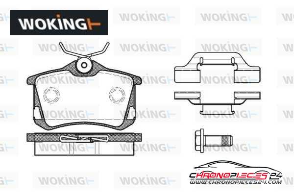 Achat de WOKING P3633.50 Kit de plaquettes de frein, frein à disque pas chères