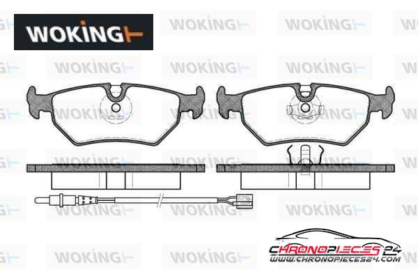 Achat de WOKING P3653.32 Kit de plaquettes de frein, frein à disque pas chères