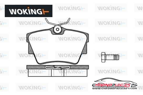 Achat de WOKING P4913.30 Kit de plaquettes de frein, frein à disque pas chères