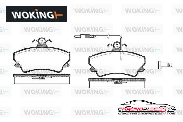 Achat de WOKING P5093.12 Kit de plaquettes de frein, frein à disque pas chères