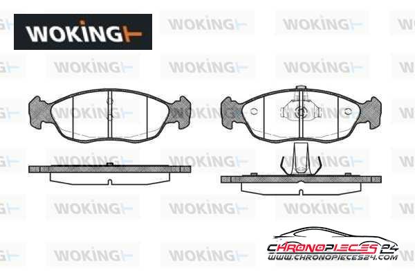 Achat de WOKING P5613.10 Kit de plaquettes de frein, frein à disque pas chères