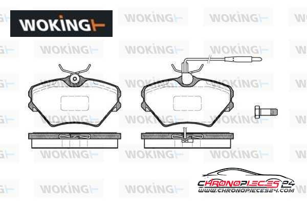 Achat de WOKING P5853.02 Kit de plaquettes de frein, frein à disque pas chères