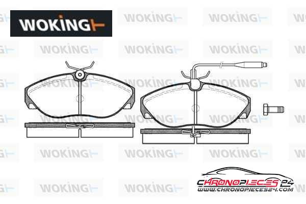 Achat de WOKING P5863.02 Kit de plaquettes de frein, frein à disque pas chères