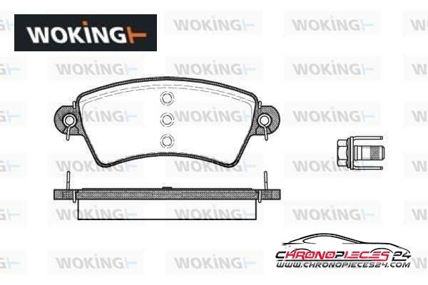 Achat de WOKING P6263.00 Kit de plaquettes de frein, frein à disque pas chères